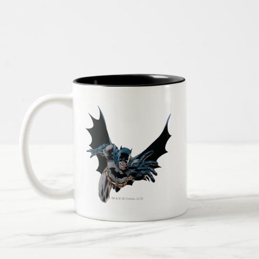 Batman Jumping Forward, Yell Zweifarbige Tasse (Links)