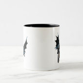 Batman Jumping Forward, Yell Zweifarbige Tasse (Mittel)
