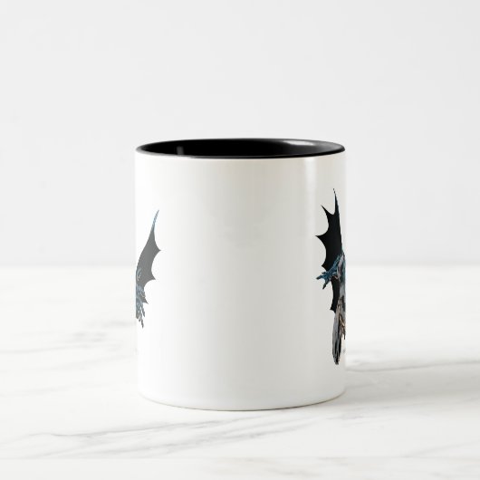 Batman Jumping Forward, Yell Zweifarbige Tasse (Mittel)