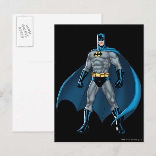 Batman Kicks Postkarte (Vorne/Hinten)