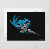 Batman kickt nach rechts postkarte (Vorne/Hinten)