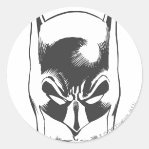 Batman Kopf Runder Aufkleber