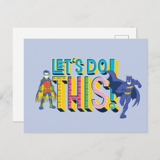 Batman | Lass uns das machen Postkarte (Vorne/Hinten)