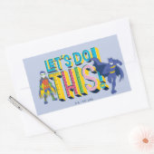 Batman | Lass uns das machen Rechteckiger Aufkleber (Umschlag)