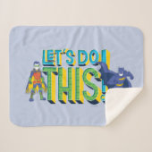 Batman | Lass uns das machen Sherpadecke (Vorderseite (Horizontal))