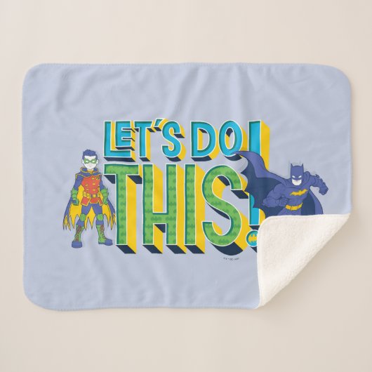 Batman | Lass uns das machen Sherpadecke (Vorderseite (Horizontal))