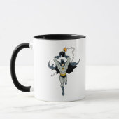 Batman läuft mit Bombe Tasse (Links)