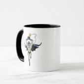 Batman läuft mit Bombe Tasse (Vorderseite Links)