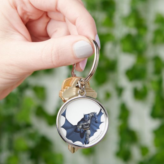 Batman läuft mit fliegendem Kap Schlüsselanhänger (Hand)