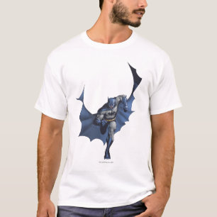 Batman läuft mit fliegendem Kap T-Shirt