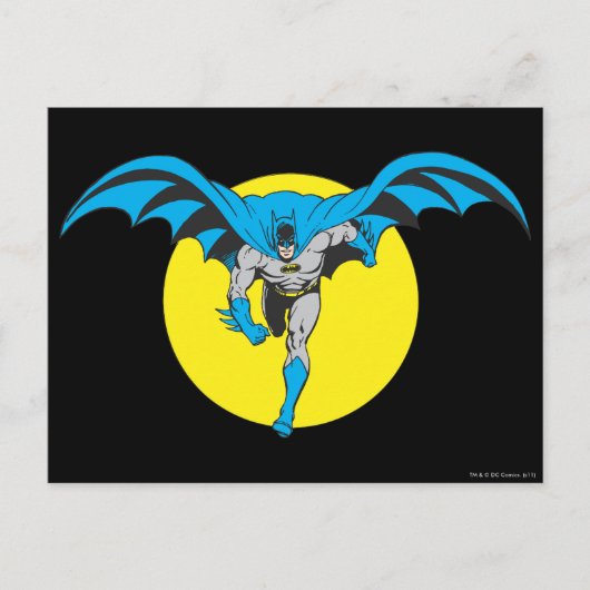 Batman läuft vorwärts postkarte (Vorderseite)