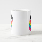 Batman-Layouts-Regenbogen-Logo Jumbo-Tasse (Vorderseite)