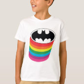 Batman-Layouts-Regenbogen-Logo T-Shirt (Vorderseite)