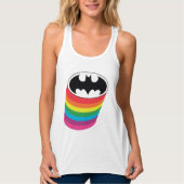 Batman-Layouts-Regenbogen-Logo Tank Top (Vorderseite)