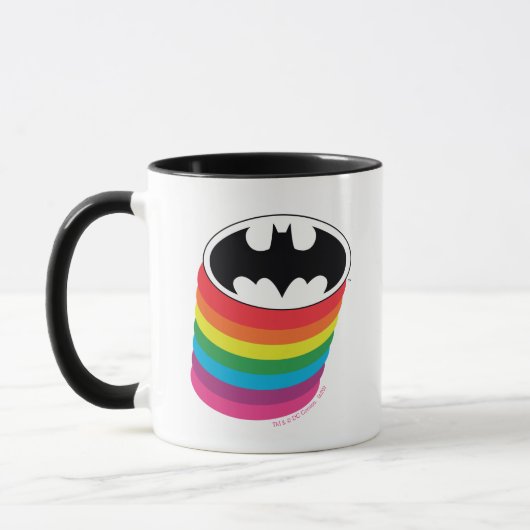 Batman-Layouts-Regenbogen-Logo Tasse (Links)