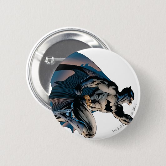 Batman Leaping Side View Button (Vorne & Hinten)
