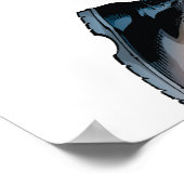 Batman Leaping Side View Poster (Ecke)