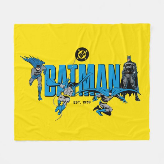 Batman-Legenden für immer Grafik Fleecedecke (Vorderseite (Horizontal))