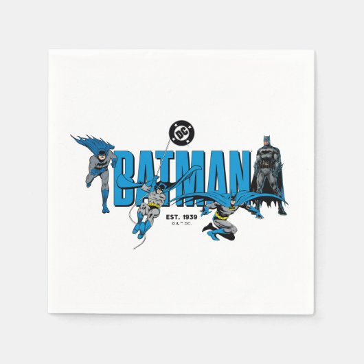 Batman-Legenden für immer Grafik Serviette (Vorderseite)