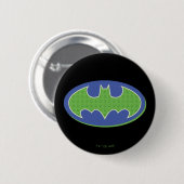 Batman | Lila und grünes Symbol Button (Vorne & Hinten)