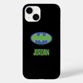 Batman | Lila und grünes Symbol Case-Mate iPhone Hülle (Rückseite)