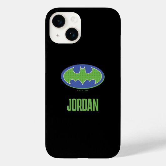 Batman | Lila und grünes Symbol Case-Mate iPhone Hülle (Rückseite)
