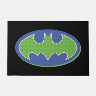 Batman Lila und grünes Symbol Fußmatte