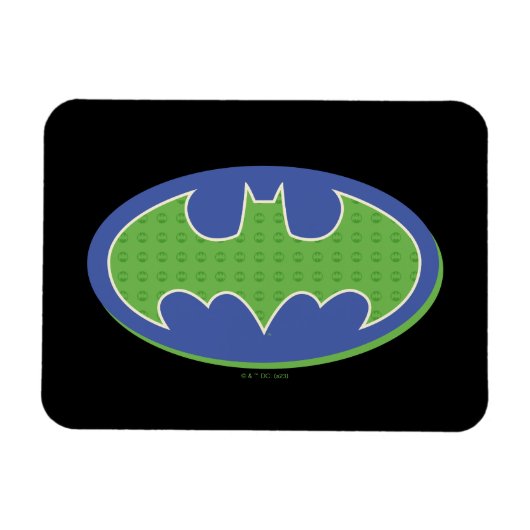 Batman | Lila und grünes Symbol Magnet (Horizontal)