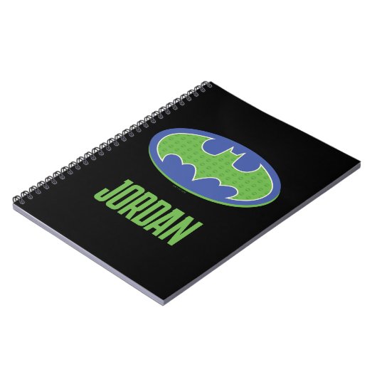 Batman | Lila und grünes Symbol Notizblock (Linke Seite)