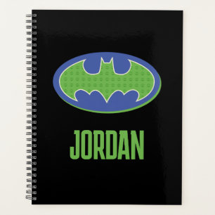 Batman Lila und grünes Symbol Planer