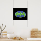 Batman | Lila und grünes Symbol Poster (Küche)