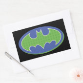 Batman | Lila und grünes Symbol Rechteckiger Aufkleber (Umschlag)
