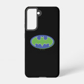 Batman | Lila und grünes Symbol Samsung Galaxy Hülle (Rückseite)
