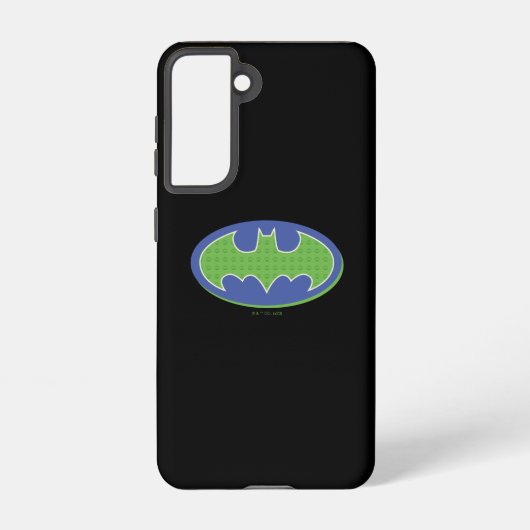 Batman | Lila und grünes Symbol Samsung Galaxy Hülle (Rückseite)