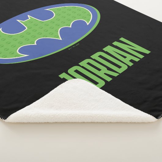 Batman | Lila und grünes Symbol Sherpadecke (3/4)