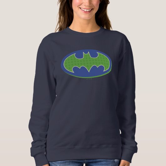 Batman | Lila und grünes Symbol Sweatshirt (Vorderseite)