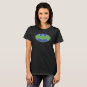 Batman | Lila und grünes Symbol T-Shirt (Vorne ganz)
