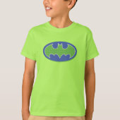 Batman | Lila und grünes Symbol T-Shirt (Vorderseite)