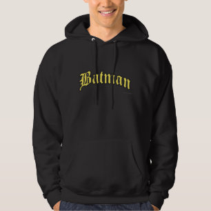 Batman   Logo für die gelbe schwarze Kontur Hoodie
