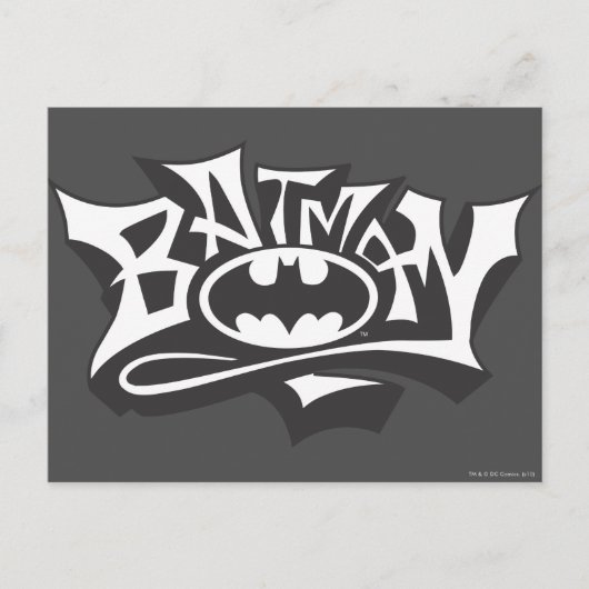 Batman | Logo für Graffiti Postkarte (Vorderseite)