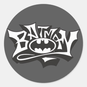Batman   Logo für Graffiti Runder Aufkleber