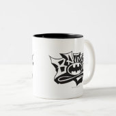 Batman | Logo für Graffiti Zweifarbige Tasse (VorderseiteRechts)