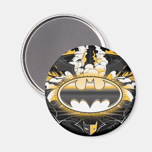 Batman-Logo mit Autos Magnet (Vorderseite/Rückseite)