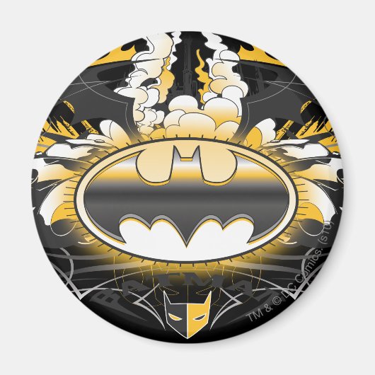 Batman-Logo mit Autos Magnet (Vorne)