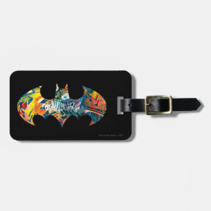 Batman Logo Neon/80er Graffiti Gepäckanhänger