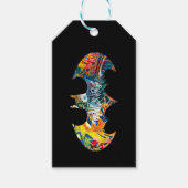 Batman Logo Neon/80er Graffiti Geschenkanhänger (Vorderseite)