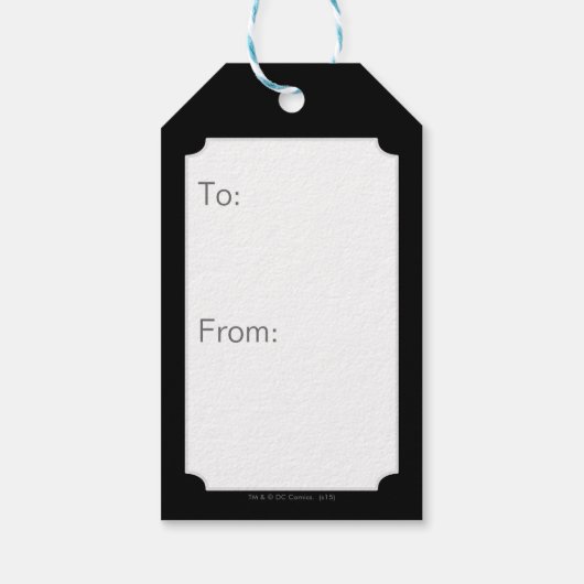 Batman Logo Neon/80er Graffiti Geschenkanhänger (Rückseite)