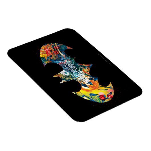 Batman Logo Neon/80er Graffiti Magnet (Rechte Seite)