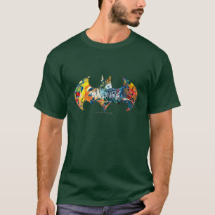Batman Logo Neon/80er Graffiti T-Shirt