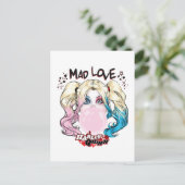 Batman | Mad Liebe Harley Quinn Kaububble Gum Postkarte (Stehend Vorderseite)